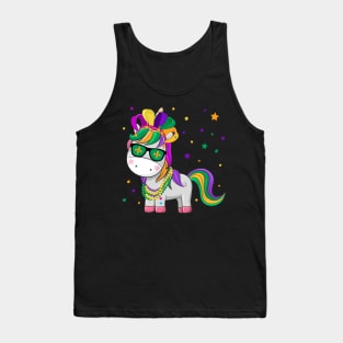 Mardi Gras Unicorn Tank Top